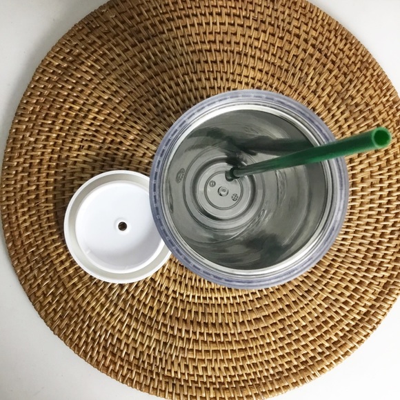 Starbucks 2014 Rare Gold Plastic Cup Coffee Travel Tumbler Mug 24 oz - Picture 5 of 6